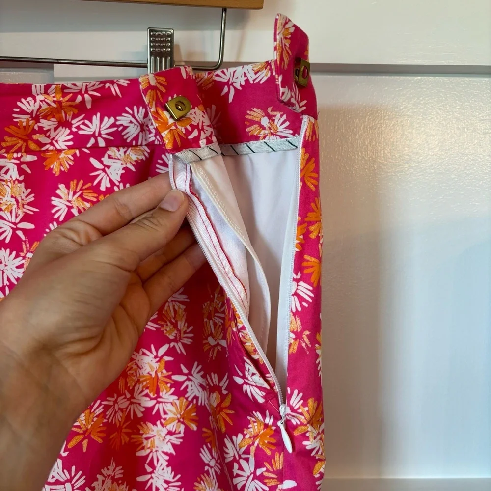 Clover by Bobby Jones Golf Skirt Island Pink 10 Athletic Sport Tennis Golf Prep - Picture 9 of 10